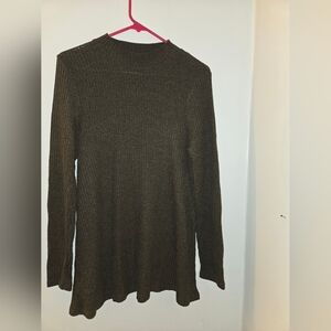 Massini Women's Forest Green Crewneck Sweater